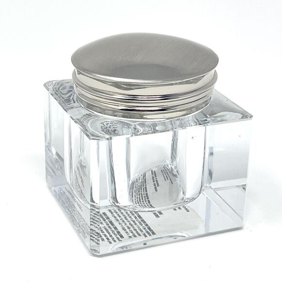 Pottery Barn Inkwell Votive Holder Glass Candle Holder Square Cut Corners - Picture 1 of 6